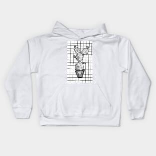 Cacto on grid Kids Hoodie